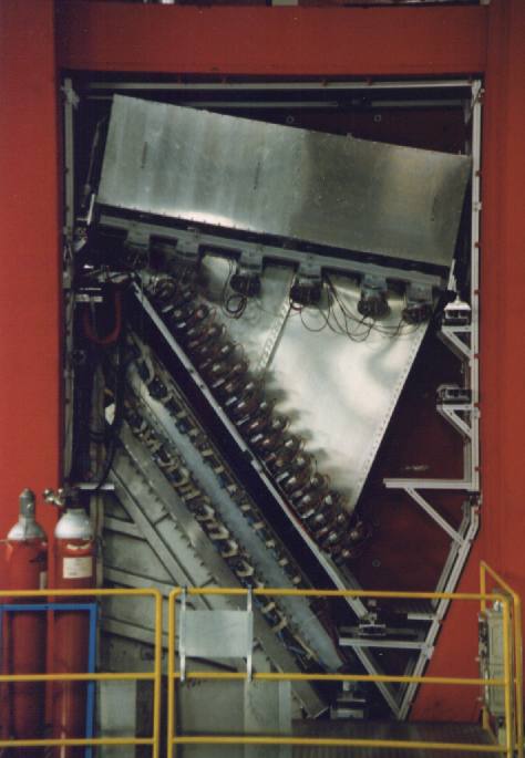 View of the detector systems of SpecA with Čerenkov